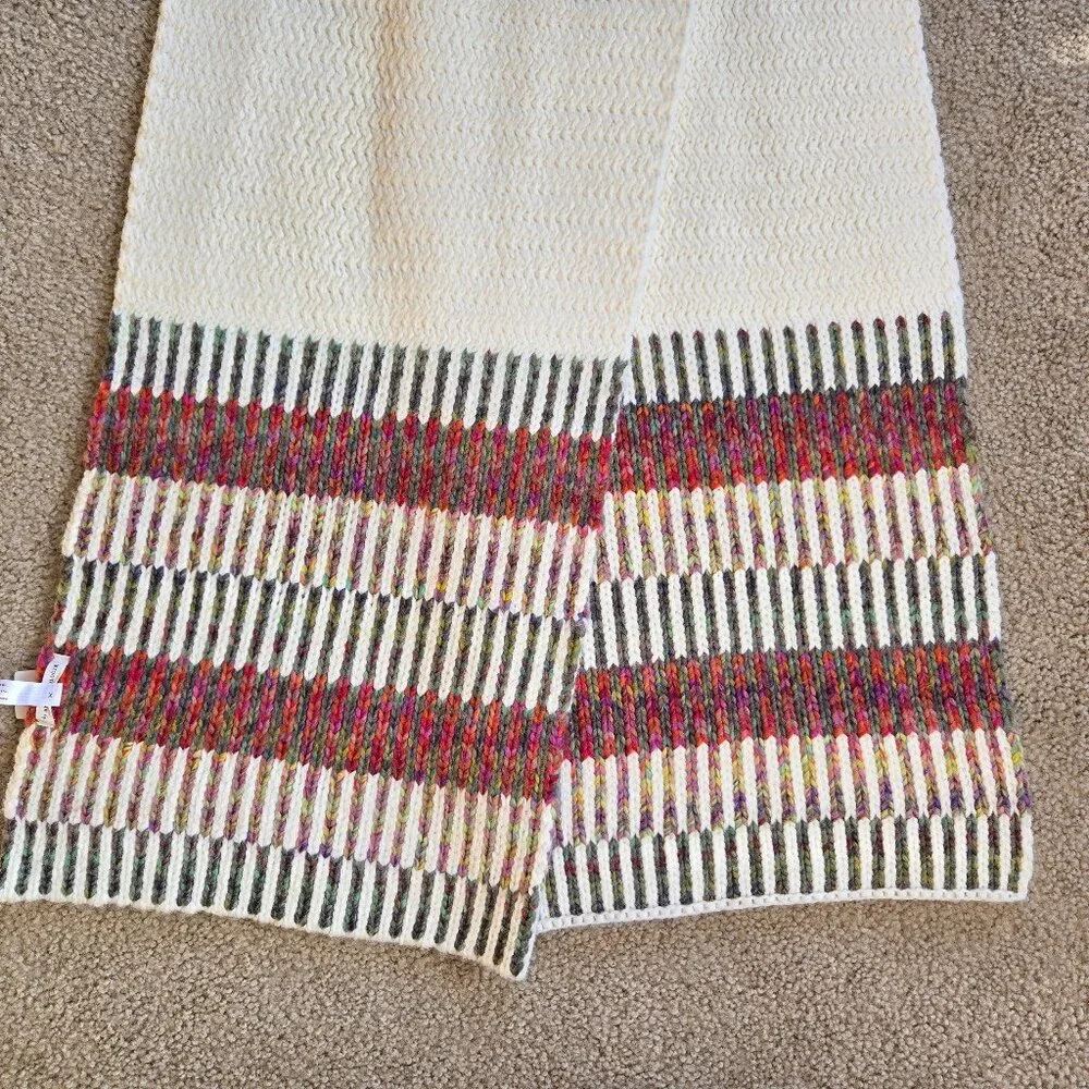 NWT Anthro Scarf Thick Colorful